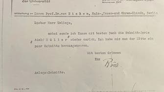Letters from Hitler’s doctor show how the Nazi dictator’s voice was treated