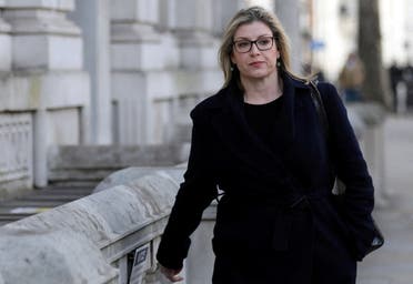 British MP Penny Mordaunt arrives for a meeting to address the government's response to the coronavirus outbreak, at Cabinet Office in London, Britain March 12, 2020. (Reuters)