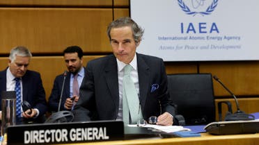 IAEA Director-General Rafael Grossi attends an IAEA board of governors meeting in Vienna, Austria, June 6, 2022. (Reuters)