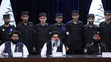 Afghan Taliban's Deputy Head of Interior Ministry Mawlawi Noor Jalal Jalali speaks at a news conference about the new Afghan police uniform, in Kabul, Afghanistan, June 8, 2022. (File photo: Reuters)