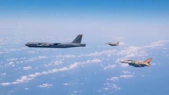 پرواز بمب‌افکن‌های آمریکا با همراهی جنگنده‌های اسرائیل بر فراز خلیج