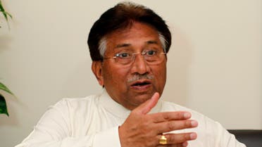Former Pakistani president Pervez Musharraf speaks during an interview with Reuters in Dubai January 8, 2012. (File photo: Reuters)