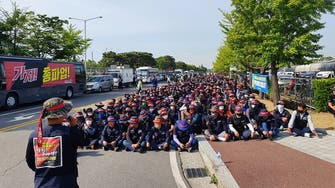 Strike at S.Korea's Busan cuts container traffic to a third