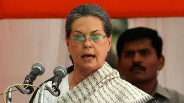 India's main opposition Congress party president Sonia Gandhi addresses her supporters before what the party calls Save Democracy march to parliament in New Delhi, India, May 6, 2016. (File photo: Reuters)