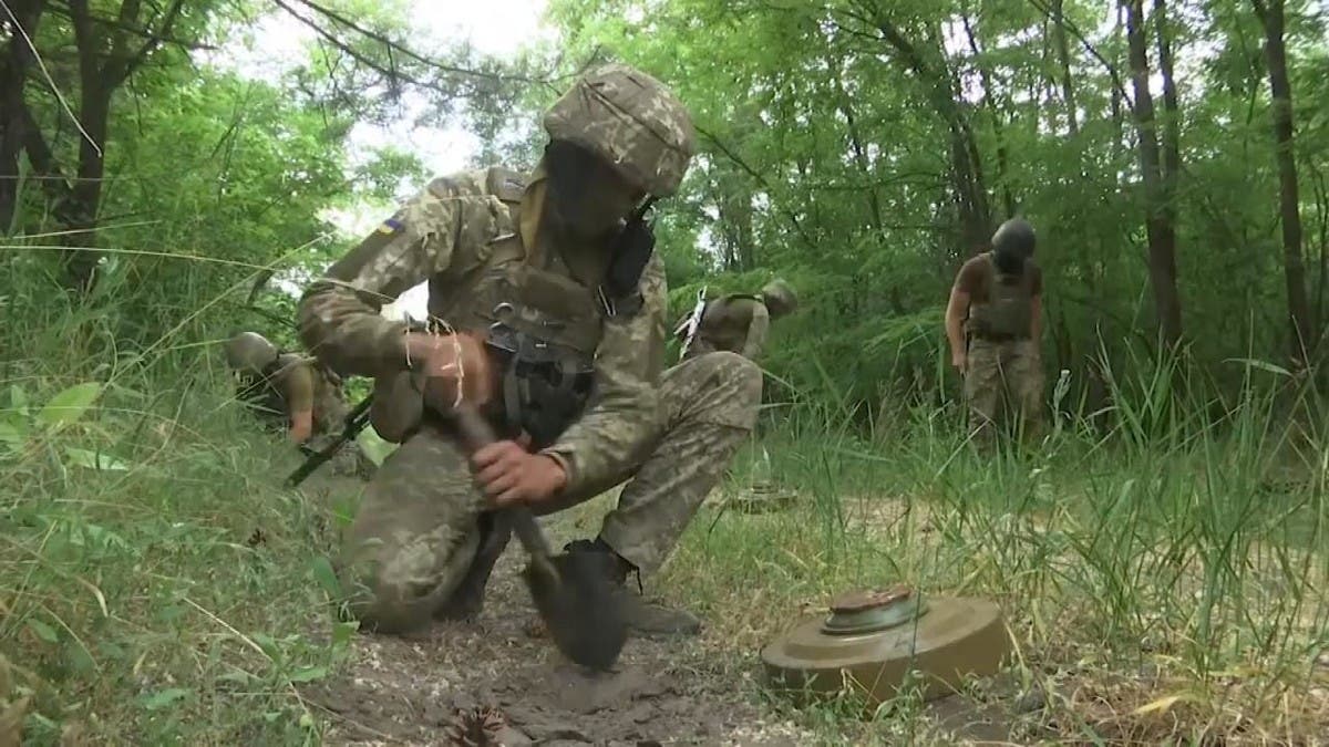 شاهد القوات الأوكرانية تفخخ غابة.. لمنع تقدّم الروس