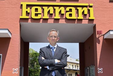 Ferrari CEO Benedetto Vigna poses for a photograph as Ferrari unveils a new long-term strategy, in Maranello, Italy, on June 15, 2022. (Reuters)
