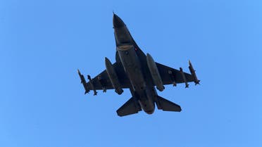 FILE -- In this July 29, 2015 file photo, a Turkish Air Force warplane rises in the sky after taking off from Incirlik Air Base, in Adana, southern Turkey. On Tuesday, April 25, 2017, Turkish warplanes carried out airstrikes against suspected Kurdish rebel positions in northern Iraq and in northeastern Syria, the military said, in a bid to prevent militants from smuggling fighters and weapons into Turkey. Although Turkey regularly carries out airstrikes against outlawed Kurdistan Workers' Party, or PKK targets in northern Iraq, this was the first time it has struck the Sinjar region. (AP Photo/Emrah Gurel, File)