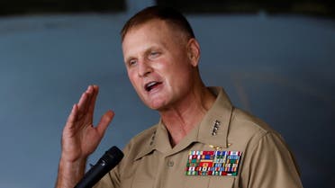 Lieutenant General Steven Rudder, Commander of U.S. Marine Corps Forces Pacific (MARFORPAC), attends a news conference at the Pacific Amphibious Leaders Symposium 2022 (PALS22) at JGSDF Kisarazu base in Kisarazu, east of Tokyo, Japan June 16, 2022. (Reuters)