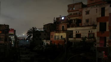 Residential buildings are pictured at night during a power cut in Beirut, Lebanon April 27, 2022. (File photo: Reuters)