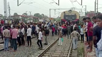 Indian trains set ablaze in protests against military hiring changes