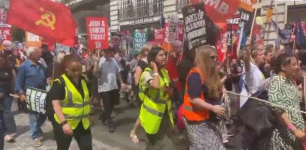 احتجاجات في لندن