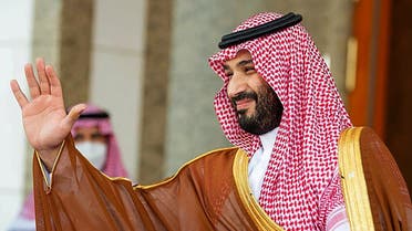 In this file handout photo provided by the Saudi Royal Palace on December 4, 2022 shows Saudi Crown Prince Mohammed bin Salman gesturing as he receives the French president in Saudi Arabia's Red Sea coastal city of Jeddah. (AFP)