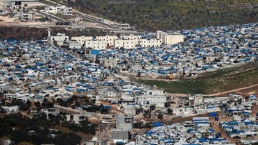 A general view of the Atmeh IDP camp, located near the border with Turkey, Syria, on March 4, 2020. (Reuters)
