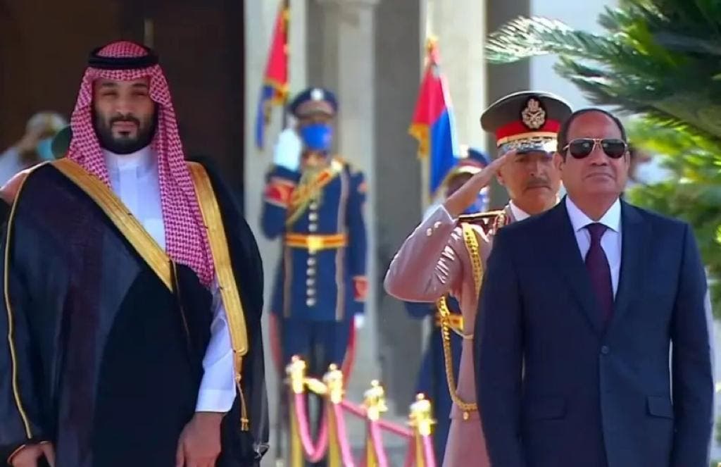 رئیس جمهوری مصر و ولی‌عهد سعودی