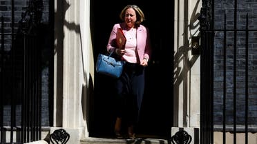 British International Trade Secretary Anne-Marie Trevelyan walks out of 10 Downing Street, in London, Britain, June 7, 2022. (Reuters)