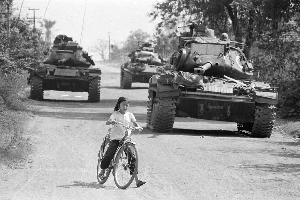 صورة لدبابات أميركية خلال حرب فيتنام