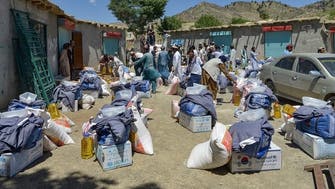 زلزلہ متاثرین کے لیے ساڑھے چوبیس ٹن کا امدادی سامان دبئی سے  کابل پہنچ گیا 