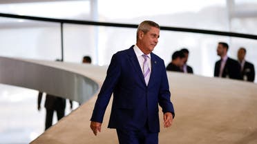 Former Brazil’s Defense Minister Walter Souza Braga Netto arrives at a ceremony about the National Policy for Education at the Planalto Palace in Brasilia, Brazil, on June 20, 2022. (Reuters)