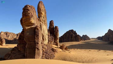 A view of AlUla's landscape, Saudi Arabia. (SPA)