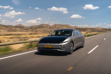 Charging on-the-go, Lightyer Zero gains up to 70 km of range per day from the sun alone. (Supplied)