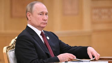 Russian President Vladimir Putin attends Caspian Summit in Ashgabat, Turkmenistan June 29, 2022. (Reuters)
