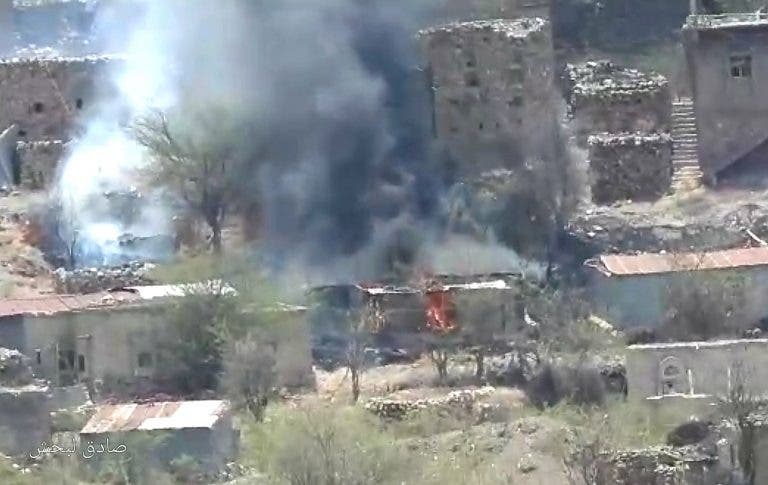Houthi shelling on villages north of Al-Dhalea