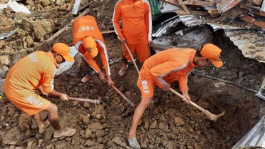 Members of National Disaster Response Force (NDRF) search for survivors after a landslide in Noney in the northeastern state of Manipur, India, June 30, 2022. (File photo: Reuters)