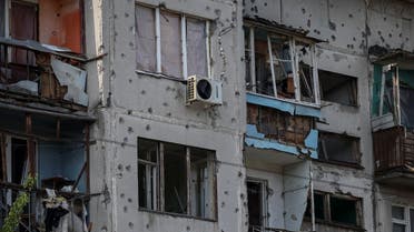 An apartment building destroyed in a missile strike is seen, amid Russia's invasion of Ukraine, in Sloviansk, Ukraine. (File photo: Reuters)