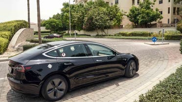 The trial operation of Tesla Model 3 aims to verify the efficiency of the vehicle when deployed on the taxi fleet in Dubai emirate. (Coutesy: WAM)