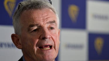 Ryanair Chief Executive Michael O'Leary speaks during the airline's annual general meeting in Dublin, Ireland September 16, 2021. (Reuters)