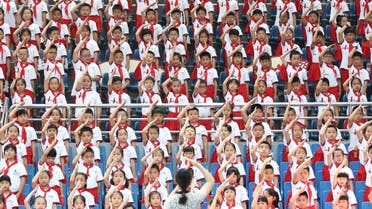 Young pioneers from a primary school salute during an event to celebrate Children's Day, which falls on June 1, in Quanzhou, Fujian province, China May 31, 2019. (File photo: Reuters)