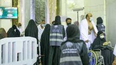 The women volunteers carried the men in the service of Hajj