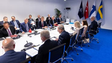 اجتماع بين قادة الناتو وتركيا والسويد وفنلدا في مدريد في يونيو الماضي