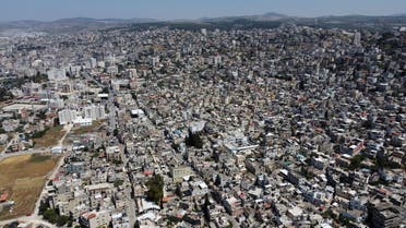 An aerial view shows the city of Jenin in the Israeli-occupied West Bank May 17, 2022. Picture taken May 17, 2022. Picture taken with a drone. REUTERS/Mohamad Torokman