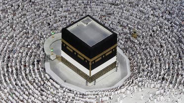 Muslim pilgrims circle the Kaaba and pray at the Grand Mosque on July 6, 2022. (Reuters)