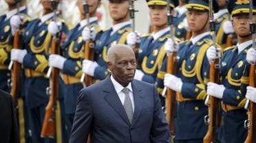 Angola's President Jose Eduardo Dos Santos inspects honour guards during a welcoming ceremony outside the Great Hall of the People in Beijing, June 9, 2015. (File photo: Reuters)