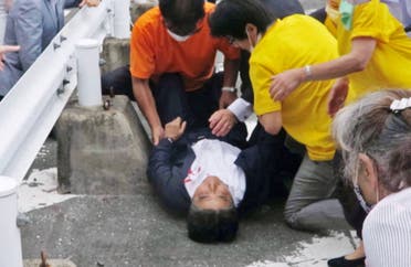 Shinzo Abe following being shot today (Archyde.com)