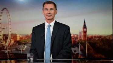 Britain’s finance minister Jeremy Hunt appears on BBC's Sunday Morning presented by Sophie Raworth in London, Britain, July 10, 2022. (Reuters)