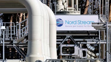 FILE PHOTO: Pipes at the landfall facilities of the 'Nord Stream 1' gas pipeline are pictured in Lubmin, Germany, March 8, 2022. REUTERS/Hannibal Hanschke/File Photo