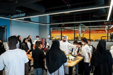 The visit also included a tour of the headquarters of the SRTI Park, and an opportunity to listen to entrepreneurs and inventors during their visit. (Supplied)