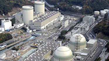  An aerial view shows No. 4 (front L), No. 3 (front R), No. 2 (rear L) and No. 1 reactor buildings at Kansai Electric Power Co.'s Takahama nuclear power plant in Takahama town, Fukui prefecture, Japan. (Reuters)
