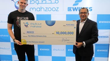 A British expat in the United Arab Emirates became a multi-millionaire days before getting married after scooping $2.72 million (Dh10 million) in the Mahzooz weekly draw. (Supplied)