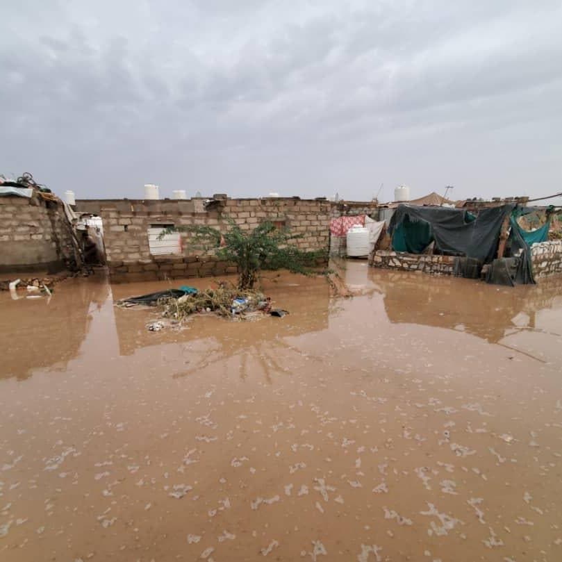 اليمن.. تضرر 13 ألف أسرة نازحة من سيول مأرب وتدخل سعودي طارئ