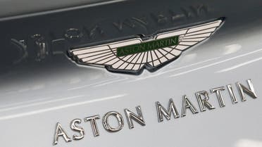 Aston Martin logo is pictured at the company's world headquarters in Gaydon, Britain, February 14, 2019. (Reuters)