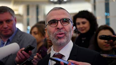 Mustafa Sanalla, Libya's National Oil Corporation (NOC) chief speaks to the media before the OPEC 14th Meeting of the Joint Ministerial Monitoring Committee in Jeddah, Saudi Arabia, May 19, 2019. REUTERS/Waleed Ali