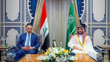 Saudi Arabia’s Crown Prince Mohammed bin Salman met with the Iraq’s Prime Minister Mustafa al-Kadhimi on Friday. (Supplied: SPA)