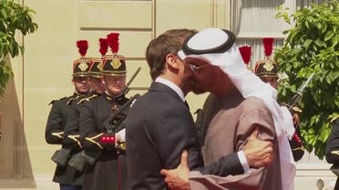 الرئيس الفرنسي يستقبل الشيخ محمد بن زايد في قصر الإليزيه   