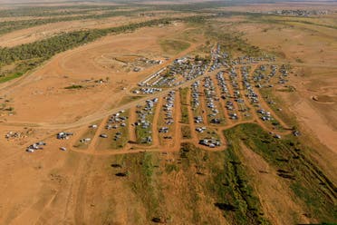 An aerial shot from the 2022 Boulia Camel Races. (Supplied)