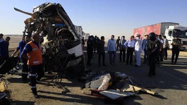 At least 22 people were killed in a car crash on July 19 in Egypt. (Twitter)