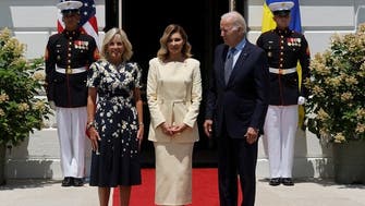 Ukraine’s First Lady arrives at White House, met by US President Biden